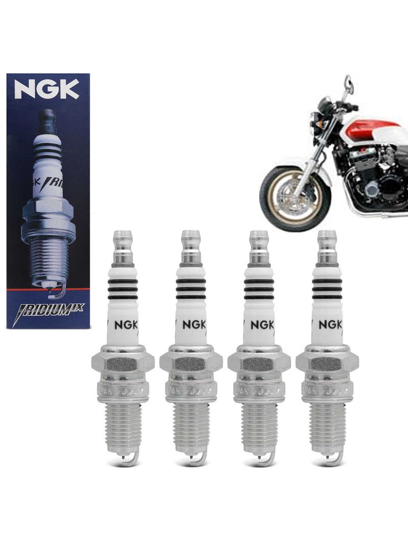 Kit-Jogo-4-Velas-de-Ignicao-Iridium-NGK-Honda-CB-1300-Super-Four-DPR8EIX-9-connectparts---1-