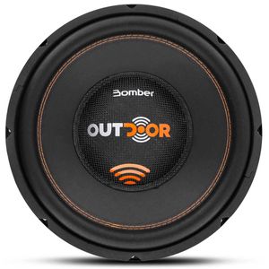 Alto Falante Subwoofer Bomber Outdoor 12 Polegadas 300W RMS 2 Ohms Bobina Simples Som Carro