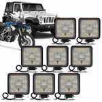 Kit-10-Farois-Milha-Quadrado-9-Leds-27w-12V-Carro-Troller-Jeep-Off-road-Auxiliar-Neblina-connectparts---1-