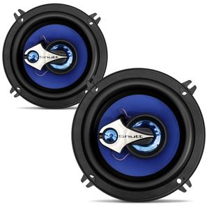 Par Alto Falante Shutt 5" 100W RMS 4 Ohms Triaxial Bobina Simples Preto Potência 400W Máx