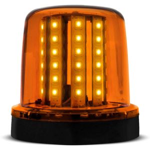 Giroflex Luz de Emergência Sinalizador 54 LEDs 12V 10W Âmbar Giroled Fixação por Parafuso Carro Moto